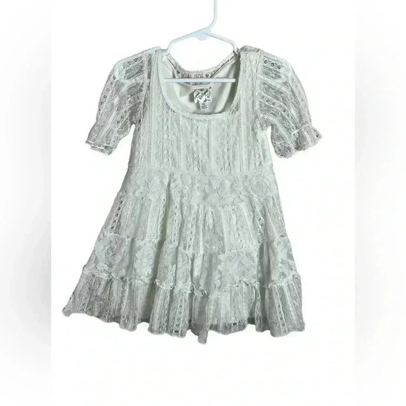 Vintage Disney ivory eyelet girls dress XS - Picture 4 of 11